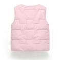 thumbnail image 4 of Busydd Girls Winter Vest 2-15 Years Unisex Solid Color Sleeveless Kids Puffer Vest Fashion Warm Zip Boys Fleece Vest Girls' Outerwear Jackets & Coats 14 Years, 4 of 4