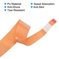thumbnail image 4 of Uxcell 43.3" Absorb Sweat Non-Slip PU Tennis Racket Overgrip Tape Wraps Orange 9 Pack, 4 of 6