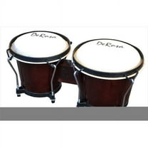 De Rosa BOG78-DB 7 in. and 8 in. Bongo Drum in Dark Brown