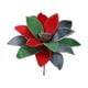 thumbnail image 2 of Flores Navideñas de Tela con Ribetes Dorados. Arreglos Florales Navideños. Decoraciones con Flores Artificiales., 2 of 6