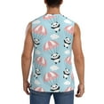 thumbnail image 4 of Easygdp Cute Panda Flying in the Sky Men's Breathable Tank Tops Sleeveless Sporty T Shirts for Basketball, Mountaineering, Bodybuilding -Large, 4 of 8