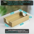 thumbnail image 2 of Napkin Holder for Bathroom, Wooden Guest Towel Holder Tray for Bathroom, Disposable Paper Hand Towel Holder for Bathroom Accessories, Dinner Napkin Holder for Kitchen Table Party, Black, 2 of 7