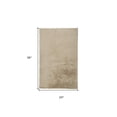 thumbnail image 3 of HomeRoots 514253 2 x 3 ft. Tan Shag Rectangle Area Rug, 3 of 5