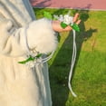 thumbnail image 4 of Vjnyvs 160cm Handfasting Cord, Rustic Wedding Lasso Rope with Rose Flowers and Lace Bow Traditional Celtic Cords for Wedding Ceremony, 4 of 7