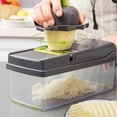 Axidou MultiFunctional Vegetable Chopper with 7 Interchangeable Blades