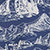 Printed- Majolica blue