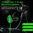 thumbnail image 2 of Kripyery Wired Earphone Stereo Dual Microphone 20-20KHz 3.5mm/Type-C Wired Sports Games Playing Headphone Computer Accessories, 2 of 8