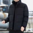 thumbnail image 2 of Men’s Down Jacket Quilted Zip Up Warm Puffer Jackets Winter Coat Water Resistant Windproof Insulated Bubble Outwear, 2 of 7