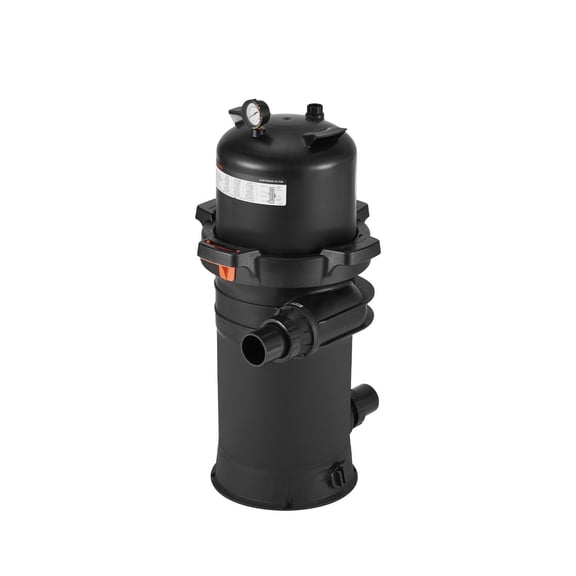 150 sq.ft Cartridge Pool Filter System - 9000 GPH High Flow Swimming Pool Pump with Valve - Compatible with Above Ground & Inground Pools - Heavy Duty Filtration for Sand-Free Crystal Water