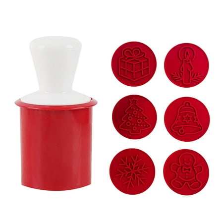 

YFMHA Silicone Christmas Cookie Stamp Set DIY Baking Cookies Embossing BPA Free Mold