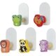 thumbnail image 1 of Ganchos de pared de madera, 5 ganchos adhesivos de madera, perchero de pared con forma de animal, ganchos decorativos para colgar mochilas de madera para sala de estar., 1 of 5