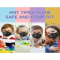 thumbnail image 5 of 50 Pcs NK95 Kids Boy Girl Face Mask Dental Cover 5 Layer Ear Loop Black Color, 5 of 5