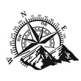 thumbnail image 1 of Mountain Compass Cover Applique Modified Fashion Compass Car Applique, 1 of 5