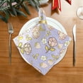 thumbnail image 2 of Coolnut Flower Cloth Napkins Set of 1,Reusable Washable Polyester Dinner Table Napkins for Kitchen,Dining,Restaurant,Party Decoration, 2 of 7