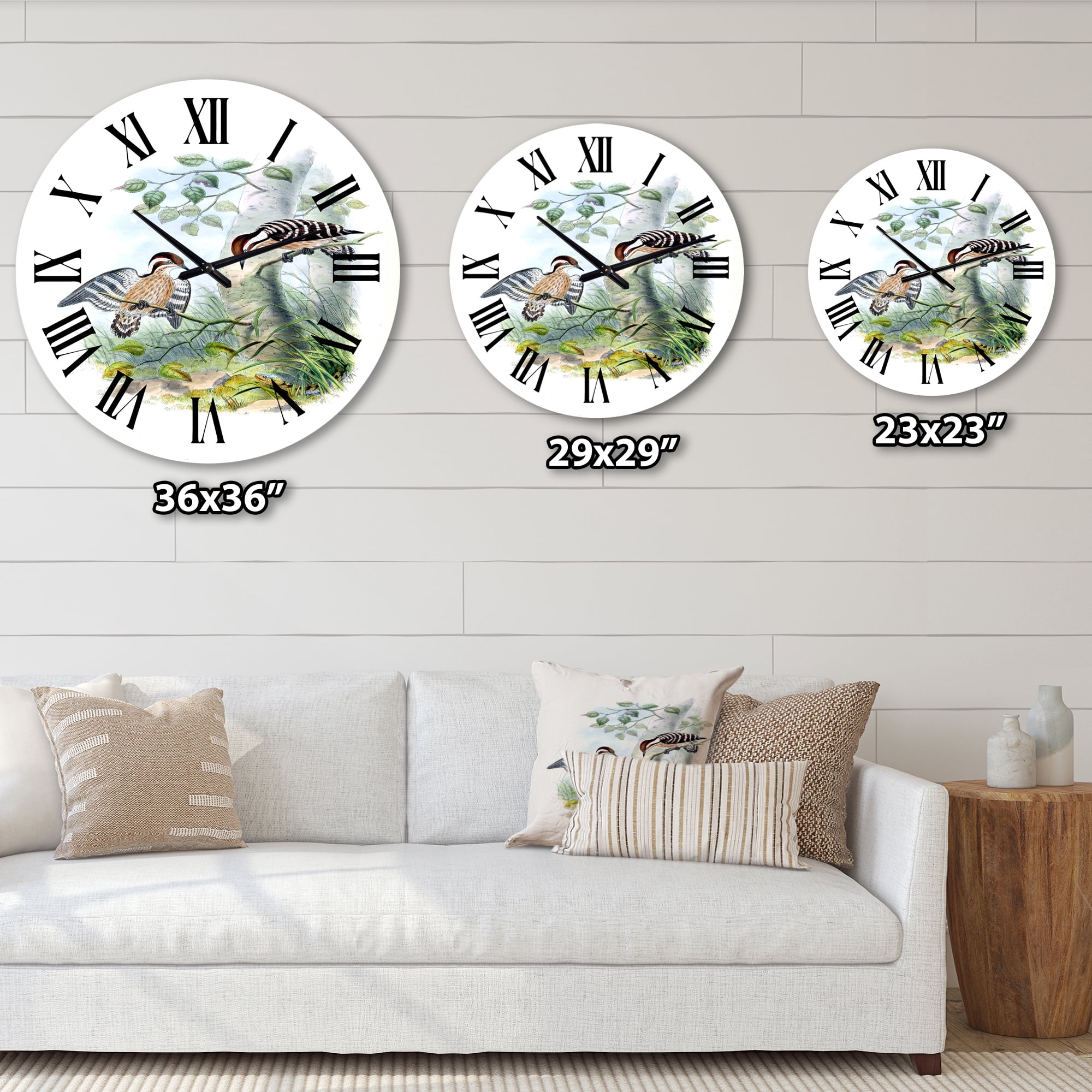 Designart 1 in Quartz Traditional Wall Clock