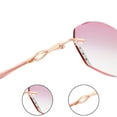 thumbnail image 5 of Women's Reading Glasses 1.00 Ultra-light Rimless Blue light Blocking Presbyopic Glasses Gradient Pink Sunglasses Readers +1.00, 5 of 5
