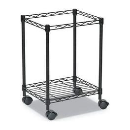 EnHomee 7 Tier Rolling File Organizer with Hanging File Folders Metal File Cart with Sliding Trays Paper Organizer for A4 Letter Legal Desk Organizer with Wheels for Office Home School Black Walmart.c...