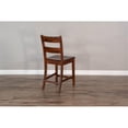 thumbnail image 3 of Sunny Designs 24" Tuscany Mahogany Wood Ladderback Barstool in Brown (Set of 2), 3 of 6