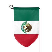 Mexico-Flag Garden Flag Double Sided Flags with Vivid Color for Yard Lawn Garden Decor 12.5 x18 Inch Fillet
