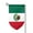 Fillet, variant on Mexico-Flag Garden Flag Double Sided Flags with Vivid Color for Yard Lawn Garden Decor 12.5 x18 Inch Square