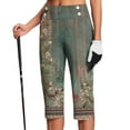 thumbnail image 6 of Bovemsi Women's High Waisted Yoga Capris Pants Crop Work Summer Casual Slacks Dress Pant High Waisted Leggings, 6 of 6