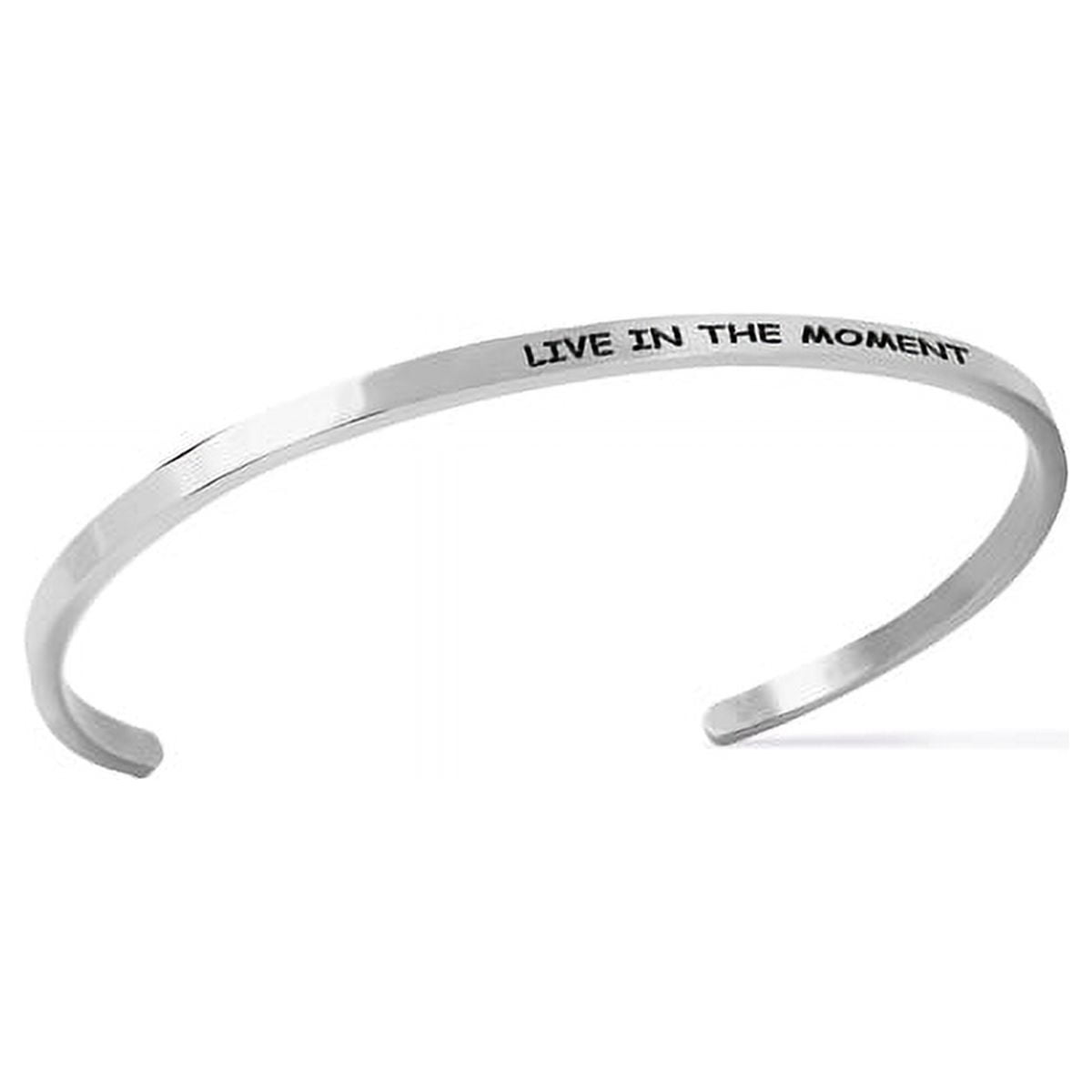 Stainless Steel 8-inch Saying Bracelet