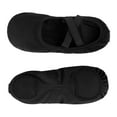 thumbnail image 5 of Stelle Ballet Shoes Highly Elastic Canvas Ballerina Dance Slippers for Toddler Girls Little Kid,Black, 5 of 5