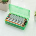 thumbnail image 5 of Nkmbld Pencil Box Large Capacity Clear Pencil Case with Snap-tight Lid Stackable Design and Stylish Office Supplies, 5 of 7