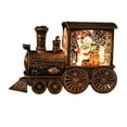 thumbnail image 3 of Linterna de Tren Navideña, Regalo Navideño, Luz Nocturna LED Parpadeante con Agua para Accesorios de Diseño de Escena de Fiesta Muñeco de nieve de bronce, 3 of 8