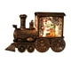thumbnail image 3 of Farol de tren navideño iluminado, lámpara de regalo navideña, funciona con pilas, LED Muñeco de nieve de bronce, 3 of 9