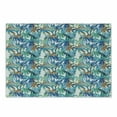 thumbnail image 1 of Palm Leaf Cutting Board, Tropical Summer Print with Palm Abstract Nature Pattern Fantasy Dream, Decorative Tempered Glass Cutting and Serving Board, Small Size, Blue Mint Green Orange, by Ambesonne, 1 of 1