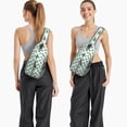 thumbnail image 4 of Southwestern Succulent Sling Backpack, Lightweight Crossbody Daypack with Retro Desert Botanical Design, Perfect for Outdoor and Urban Use, 4 of 4