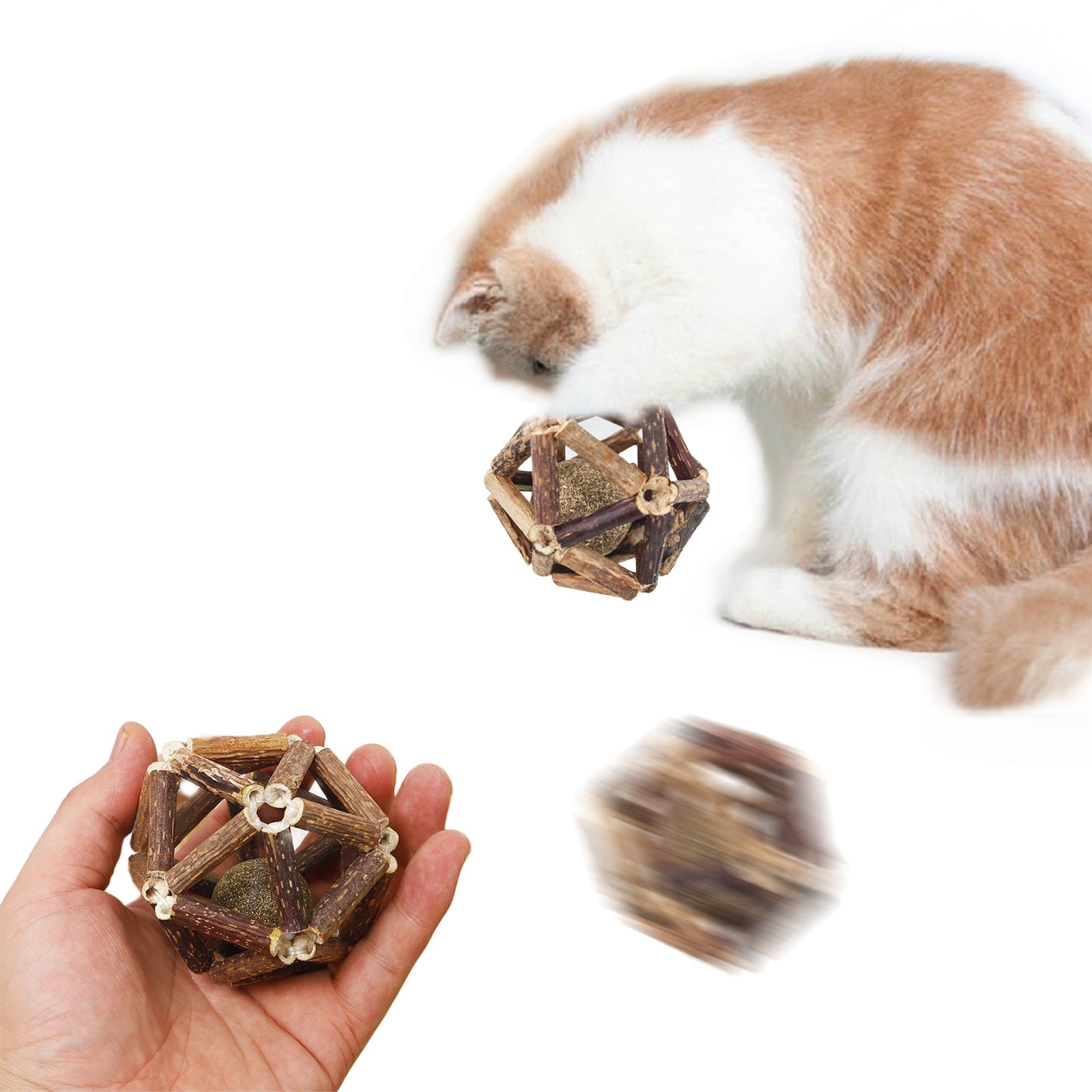 Jouet Pour Chat Avec Herbe à Chat - Souris En Tissu Souple - Couleurs Vives
