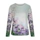 thumbnail image 4 of Tops de Mujer Camisas de Manga Larga Moda de Otoño Blusa de Camiseta Informal Con Estampado de Cuello Redondo Odeerbi ODB149263, 4 of 5