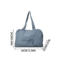 thumbnail image 3 of Lightweight Waterproof Nylon Luggage Bag for Women, Large Capacity Travel Crossbody Purse with Reinforced Handles, Handheld Commute Cloth Bag for Weekend Getaway Gym and Daily Use, 3 of 6