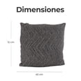 thumbnail image 3 of Cojín decorativo Gaon Acolchonado de Chenille Suave Gris Set de 2 piezas, 3 of 4