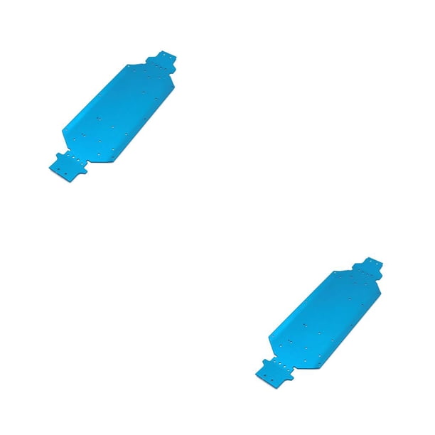 Vogacara Reemplazo de modificación de actualización de protección de placa inferior de coches de Control remoto 1/12 para WLtoys 124016 124017 124018 Azul 2piezas Vogacara CBP233464