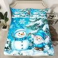 thumbnail image 2 of Castle Fairy Cartoon Snowman Gnome 4Pcs Bed Sheets for Kids Children Boys Girls,Merry Christmas Xmas Tree King Sheets,Happy New Year Super Cozy Sheet Set,Luxury Bedroom Decor, 2 of 7