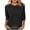A01 Black, variant on bnaln 3/4 Length Sleeve Womens Tops Dressy Casual Blouses for Women Crewneck Loose Fit T-Shirts Elegant Tunic Blouse Pleated Tshirts Lightweight Jumpers Trendy Pullover Basic Tees