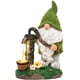 thumbnail image 1 of Decoraciones de Gnomos de Jardín JAMW Estatua de Jardín Al Aire Libre de Gnomo Divertido Grande 29 cm Con Luces Solares, 1 of 5