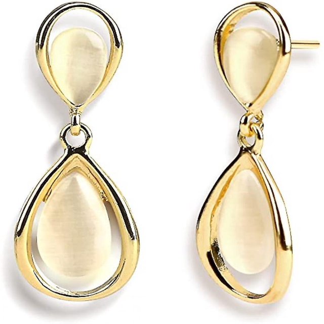 Women's Pearl Earrings Gifts For Girlfriend/wife/mother, Design Pearl Gold A107-227