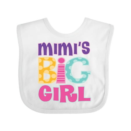 

Inktastic Mimi Grandma Big Girl Grandchild Gift Baby Girl Bib