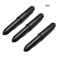 thumbnail image 1 of 1/3PCS White Toilet Paper Holder Spring Loaded Roller Replacement Plastic Toilet Tissue Roll Holder Insert In Bathroom Roller Black 3PCS, 1 of 5