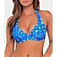thumbnail image 4 of Printed Muse Halter Bikini Top Swimsuit, 4 of 6