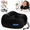 Black, variant on Travel Neck Pillow with Heat and Vibration Massage Memory Foam