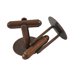 thumbnail image 4 of 10 Piezas Retro Vintage Cobre 15 Mm Ronda En Ajustes Gemelos Hallazgos, 4 of 6