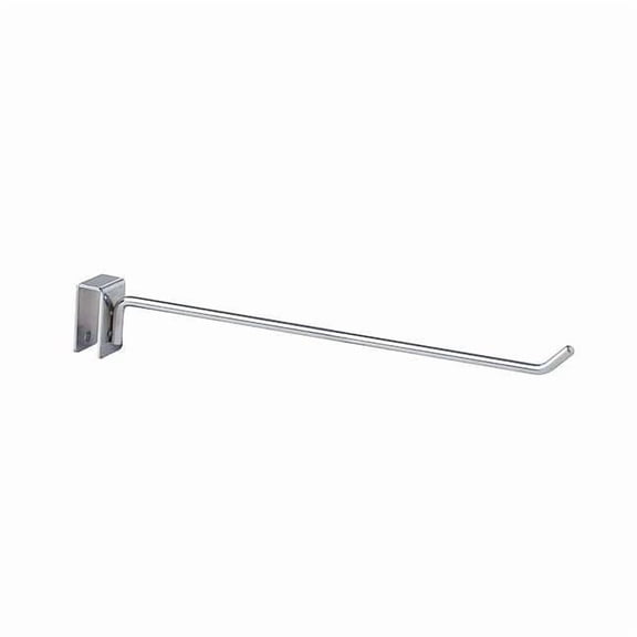 Econoco - H12 - 12" Chrome Hook for Rectangular Tubing Hangrail - Sold in Pack of 96