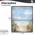 thumbnail image 4 of Stupell Industries Tropical Free Seagulls over Beach Dunes Black Framed Giclee Art, 11 x 14, by Creative Studio, 4 of 8