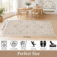 4x8 Rug Washable For Entryway Kitchen - Non-slip Rubbered Area Hallway ...