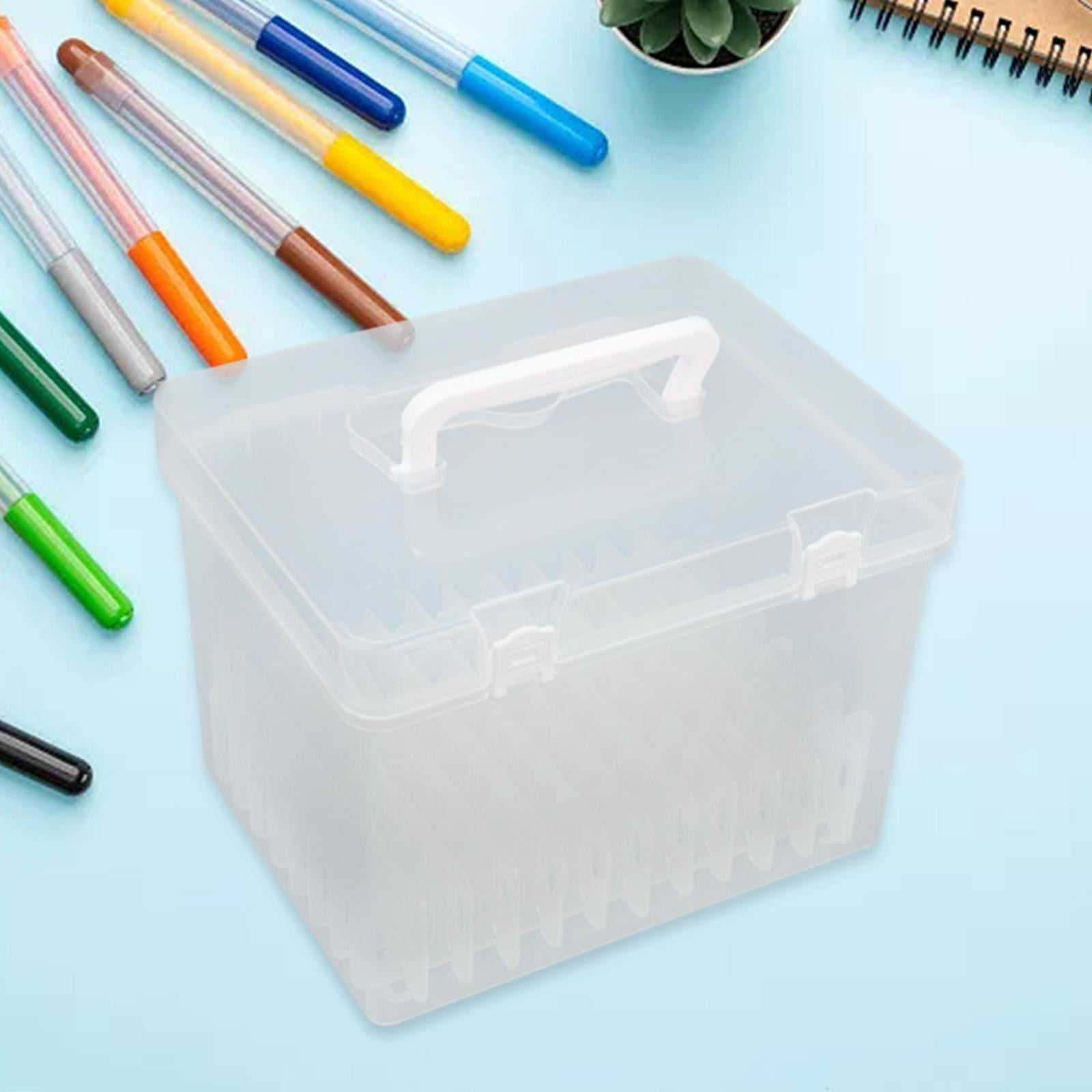 Marker Pen Carrying Case, Marker Holder with Slots, Portable Office Desk Organizer, Marker Pen Organizer, Brush Pen Case 108 Slots